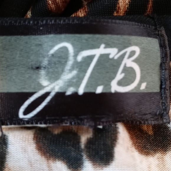 JTB leopard print tie back medium 19" pit - Picture 9 of 13